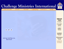 Tablet Screenshot of challengeministries.com